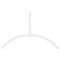 Ekena Millwork Archdale Architectural Grade PVC Gable Bracket, 108"W x 67 1/2"H x 2"D x 4"F, 15/12 Pitch GBP108X68X0204ARC00 - alternate 2
